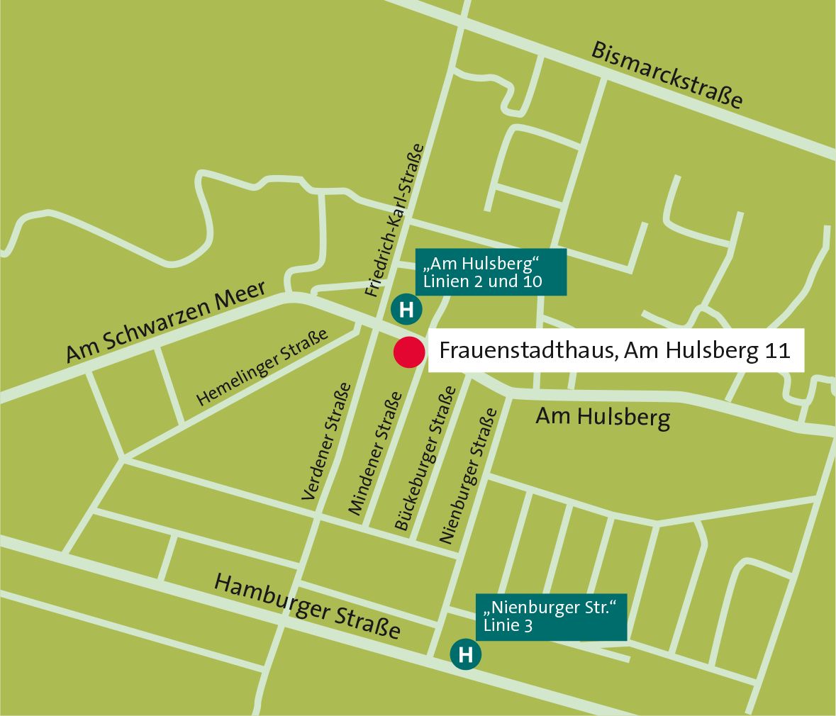 Anfahrt Frauenstadthaus
